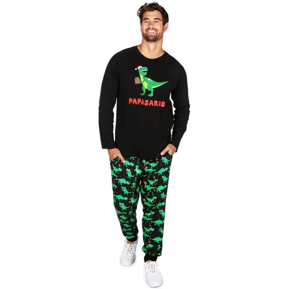 Men’s Papasaurus Pajama Top , Tipsy Elves, size Medium NWT
